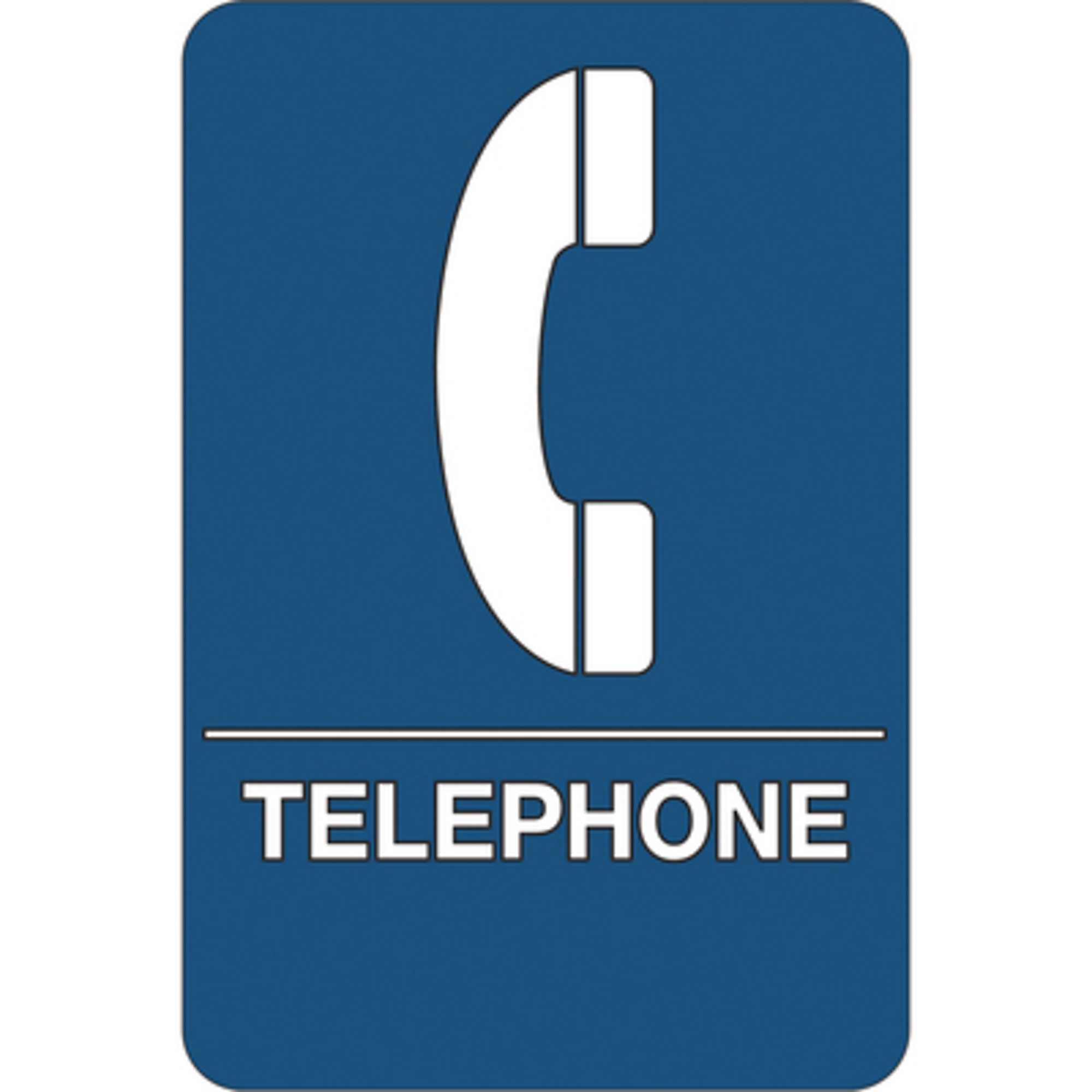 Telephone ADA Compliant PS 1/CS, Sign Message Telephone, Height 6 in, Width 9 in, Model# SN108